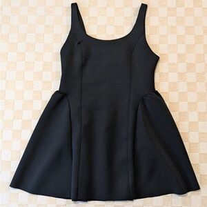 Maeve Anthropologie Black Scuba Mini Dress Size XL